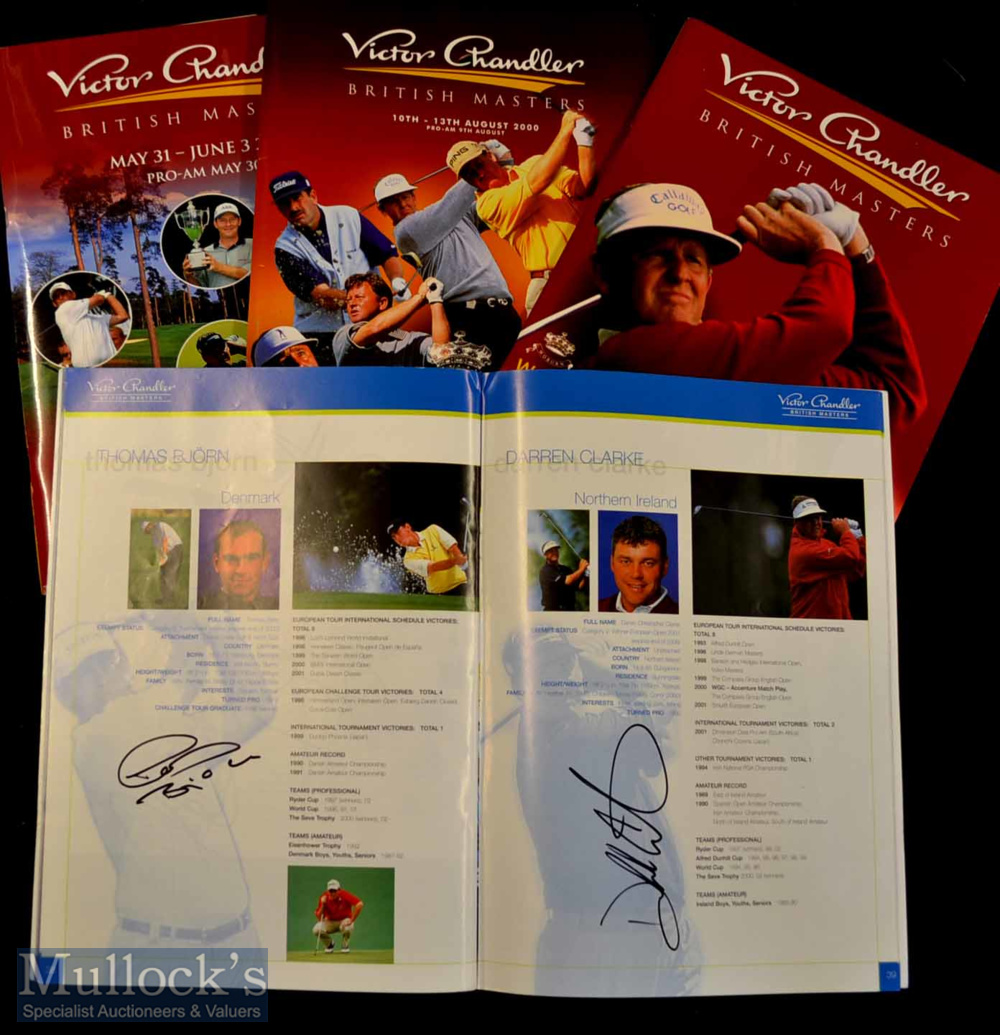 4x British Masters signed golf programmes from 1999 to 2002 – to incl 46 various signatures mostly - Image 3 of 8