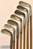 Interesting collection of various golf irons (7) A Patrick Leven Concentric back smf mashie^