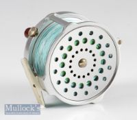 Fine Hardy Salmon Bougle Mk IV 4” fly reel with smooth alloy foot (slight knock to one end)^