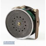 Hardy Bros Alnwick 3 3/4” ‘The Perfect’ Dup Mk II alloy wide drum fly reel RHW marked JS internally^