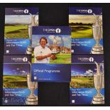 2014 Official Open Golf Championship signed programme c/w draw sheets (5) - played at Royal