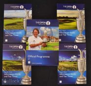 2014 Official Open Golf Championship signed programme c/w draw sheets (5) - played at Royal