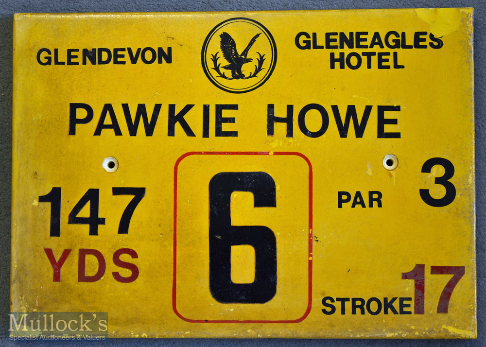 11x Gleneagles Hotel ‘Glendevon’ Golf Course Tee Plaques to incl Hole 2 ‘Thristle Taps’^ Hole 3 ‘ - Image 4 of 11