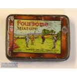 Robert Sinclair Tobacco Co Ltd Tin of “Golfing Foursome Mixture Tobacco” - Gleneagles Golf Course