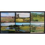 Collection of late 20th c leading Scottish golf course postcards (10) 6x Gleneagles; 2x Royal