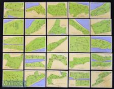 John Player and Sons full set of “Championship Golf Courses” cigarette cards issued in 1936 -