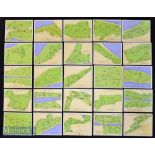 John Player and Sons full set of “Championship Golf Courses” cigarette cards issued in 1936 -