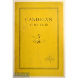 Cardigan Golf Club Official Handbook by Robert Walker and publ’d by Temple Publicity Services Ltd