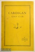 Cardigan Golf Club Official Handbook by Robert Walker and publ’d by Temple Publicity Services Ltd