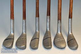 Collection of Imperial Alloy mallet head putters (6) 2x Dormie^ 3x XXX and J.F.H – 2x with hosel