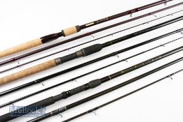 3x good various match/trotting/bait rods - very good Masterline “John Wilson Heritage” carbon