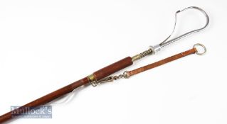 Good Hardy Bros Alnwick The Orchy Wading Staff and Gaff c1930s – c/w original stainless steel and
