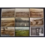 Collection of Argyle and Bute golfing scene postcards from the early 1900s onwards (9) 3x
