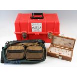 2x Fishing Tackle Boxes to include a Rok-Max with internal tray measuring 10x8x17.5”^ plus a