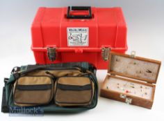 2x Fishing Tackle Boxes to include a Rok-Max with internal tray measuring 10x8x17.5”^ plus a
