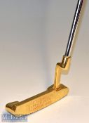 1988 David Llewellyn Gold Plated Ping Anser Putter appears unused and inscribed ‘David Llewellyn