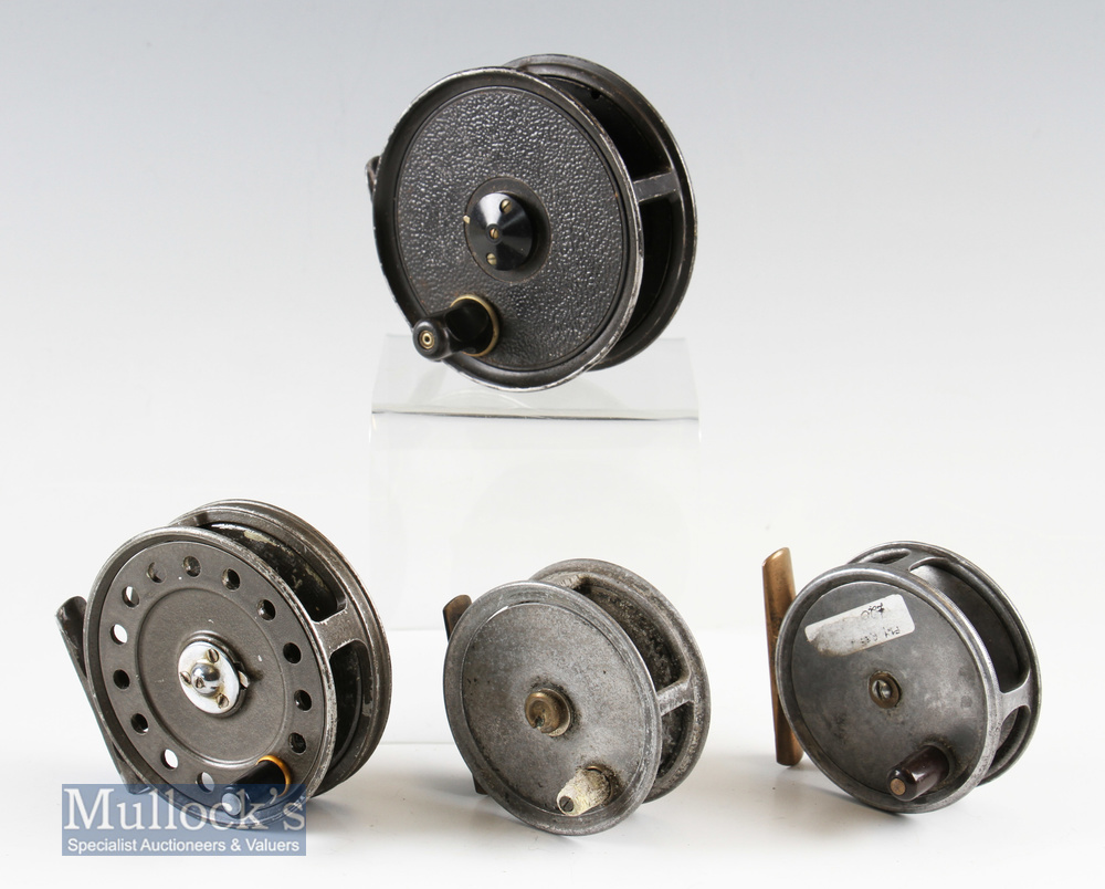 Fishing Creel^ Fly Reels and spare spool – the creel with leather strap (detached at one end)^ - Image 4 of 6