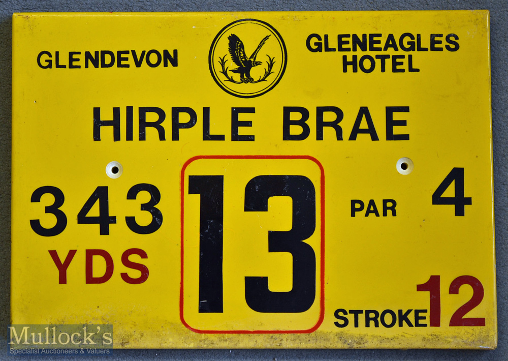 11x Gleneagles Hotel ‘Glendevon’ Golf Course Tee Plaques to incl Hole 2 ‘Thristle Taps’^ Hole 3 ‘ - Image 9 of 11