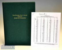 Murdoch^ Joseph S F rare bound signed ltd ed copy golf auction catalogue titled “The Premier Golf