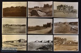 Collection of St Andrews glossy real photograph golfing postcards from 1930/60s (9) – 7x with