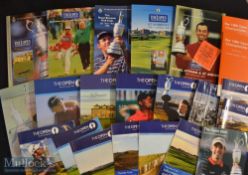 Collection of Open Golf Championship programmes^ Course Guides^ Draw Sheets^ Ticket^ Guide to