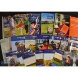 Collection of Open Golf Championship programmes^ Course Guides^ Draw Sheets^ Ticket^ Guide to