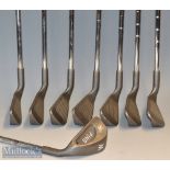 Set of unused Ping Karsten 11 black spot golf irons – no. 3 - PW fitted with original ZZ light