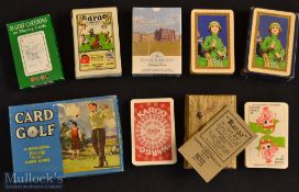 Selection of Castell Bros Ltd Pepys Series Golfing Playing Cards & Card Games: 2x Kargo Golf Game