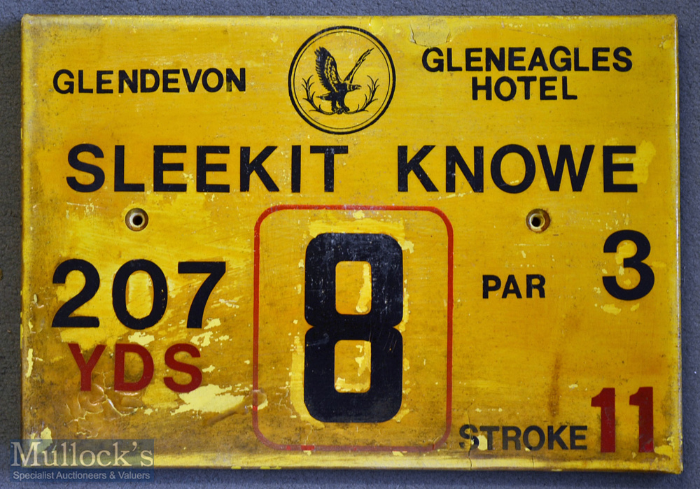 11x Gleneagles Hotel ‘Glendevon’ Golf Course Tee Plaques to incl Hole 2 ‘Thristle Taps’^ Hole 3 ‘ - Image 6 of 11