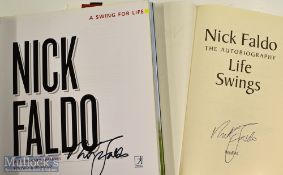 Faldo^ Nick Open Golf Champion and Ryder Cup Captain signed golf books (2) - “Nick Faldo-The