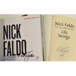 Faldo^ Nick Open Golf Champion and Ryder Cup Captain signed golf books (2) - “Nick Faldo-The