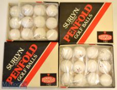 24x Penfold Ace Patented 1.62 Surlyn Covered Golf Balls – both in the makers original boxes and in