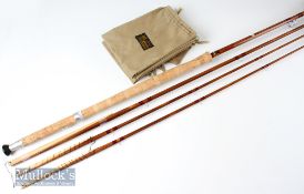 Fine J S Sharpe Ltd Aberdeen Spliced Scottie Brand salmon fly rod made for Farlow – 13ft 3pc line 9#