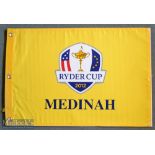 2012 Official Ryder Cup “Miracle at Medinah” screen printed yellow Golf Pin Flag – we all know the