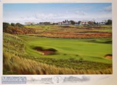 2002 Official Muirfield Open Golf Championship signed ltd ed print by Graeme Baxter – signed by