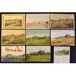 Interesting collection of St Andrews golfing postcards from the early 1900s onwards (9) mostly
