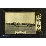 Ogdens Tabs real photograph golf card – titled “Vardon v Braid-Vardon Measuring” - plane back slight