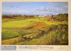 2008 Padraig Harrington Open Golf Champions signed Graeme Baxter Golf Print – played at Royal