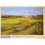 2008 Padraig Harrington Open Golf Champions signed Graeme Baxter Golf Print – played at Royal