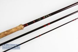 Good Hardy “Graphite Deluxe Spey” Salmon fly Rod – 16ft 3pc line 11#^ 2x lined butt and tip guides -