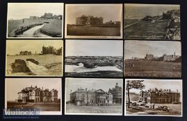 Collection of St Andrews Golfing Postcards from the 1920s onwards (9) – to incl selection of golfers