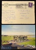 Large selection of mostly later St Andrews Golfing postcards and selection of replica early famous
