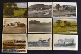 Selection of various Scottish Highlands interesting golfing scene and golf club postcards from