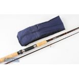 Very good and scarce Sage Graphite spinning rod - 9ft 2pc with grey agate style line guides