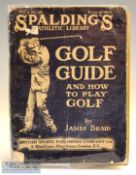 Braid^ James - “Golf Guide and How to Play Golf” 1908 Spalding Athletic Library Vol.1 No10 with