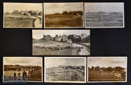 Collection of St Andrews golfing crowd scene postcards on the Old Course c1950/60s (7) – some