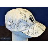 2007 Carnoustie Open Golf Championship signed golf cap – c/w 20 top players to incl Open Golf