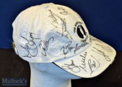 2007 Carnoustie Open Golf Championship signed golf cap – c/w 20 top players to incl Open Golf