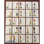 John Player & Sons “Golf” cigarette cards c1939 - complete set of large format – 25/25 - featuring