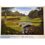 2002 Official World Golf Championships signed ltd ed print by Graeme Baxter – played at Mount Juliet